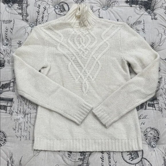 Madewell Cream Turtleneck Sweater - Picture 1 of 12